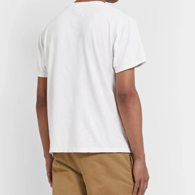 NOAH Nyc x Mr.Porter Recycle Cotton Rose Logo White Mr.Porter Tee KN32FW19WHT