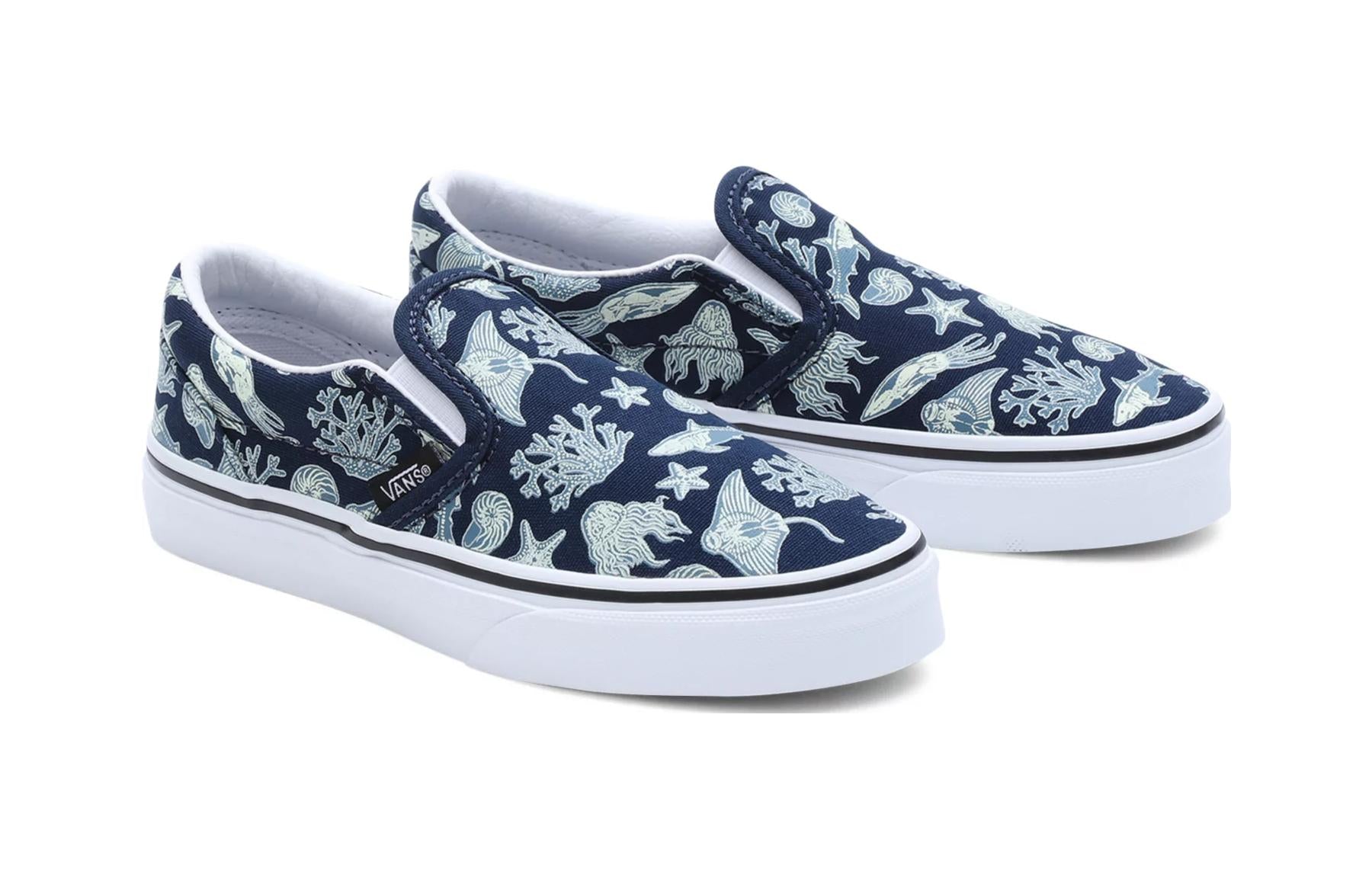 (PS) Vans Classic Slip-On Glow Xray Ocean Shoes 'Navy Blue' VN0005WWBER