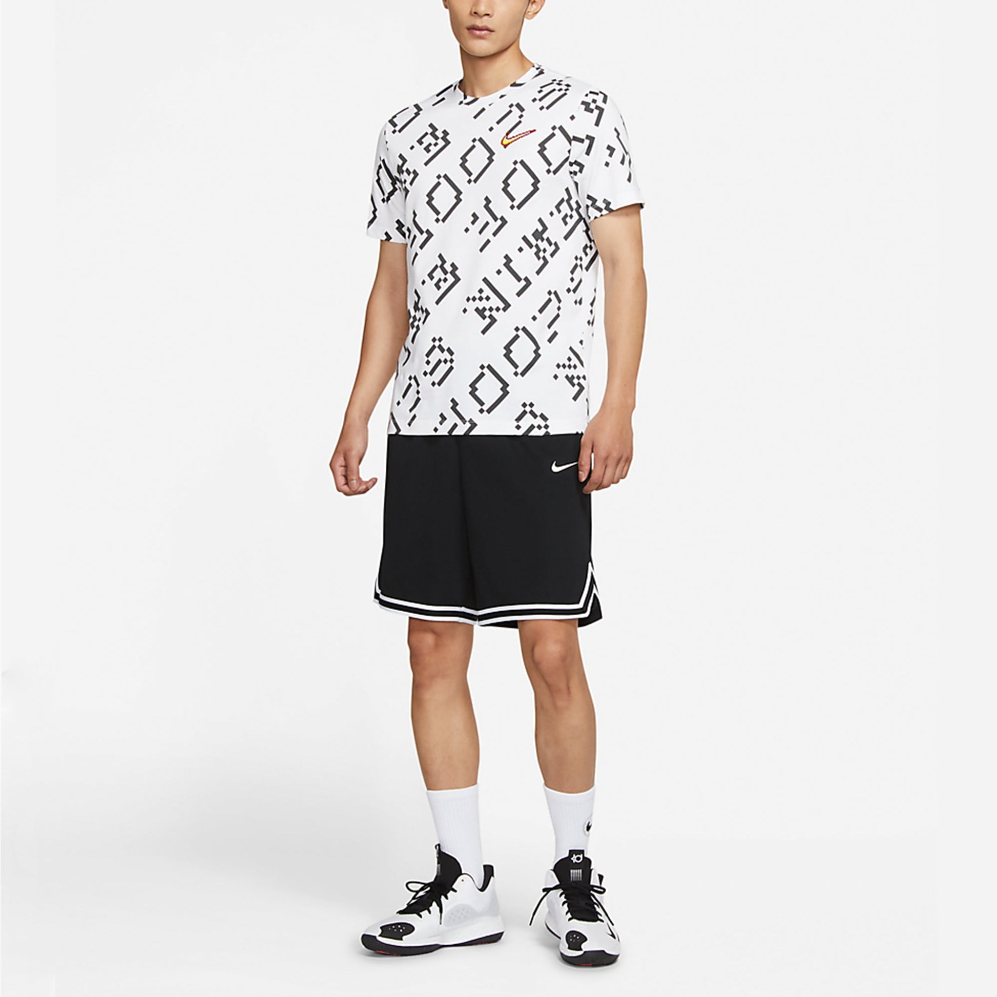 Nike Hoops Basketball Short Sleeves T Shirt Men's White DJ1561-100