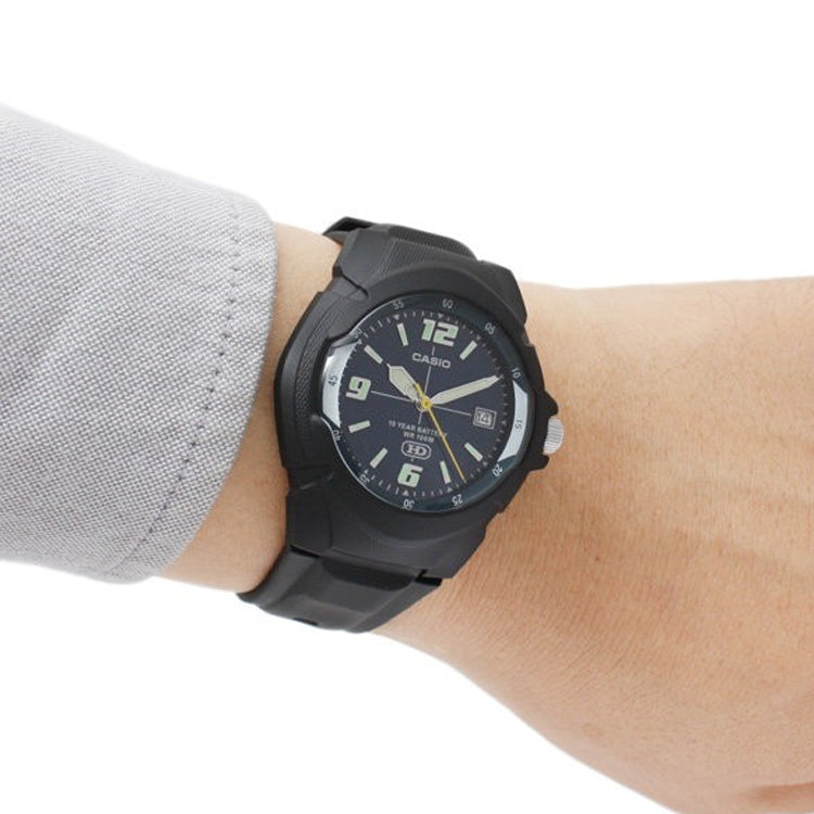CASIO Quartz Waterproof Sports Mens Blue Analog MW-600F-2A