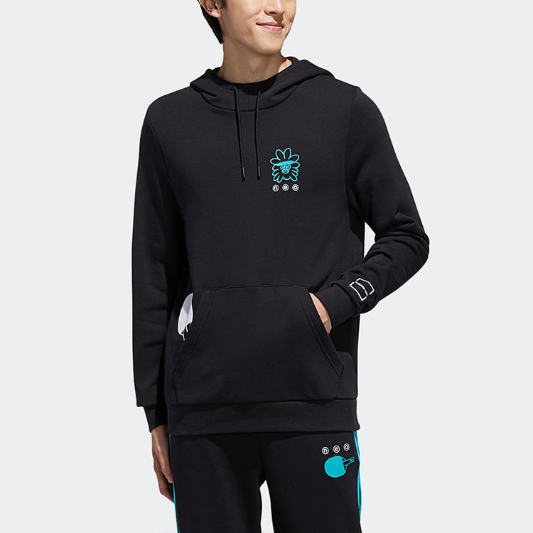 adidas neo M Radio W HDY Casual Sports Black FU3587