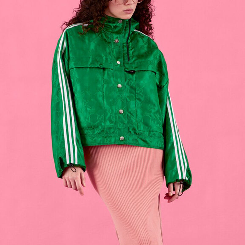 (WMNS) Gucci x adidas Bomber Jacket 'Green' 697438-ZAJFW-3778
