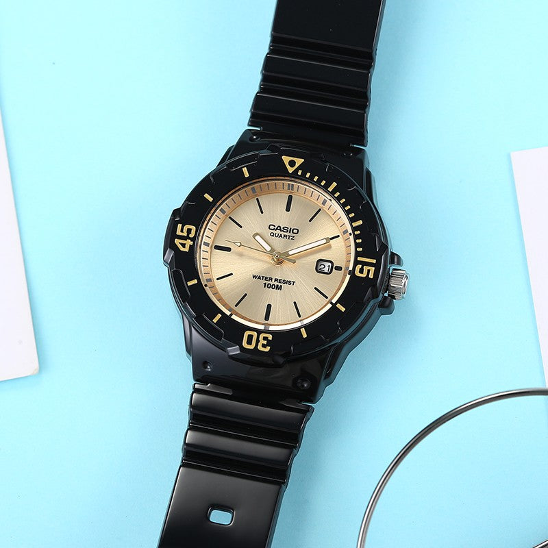 CASIO Quartz Waterproof Sports Gold Analog LRW-200H-9EV