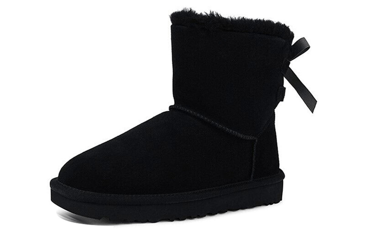 (WMNS) UGG Mini Continuity Bow Fleece Lined Black 1110705-BLK