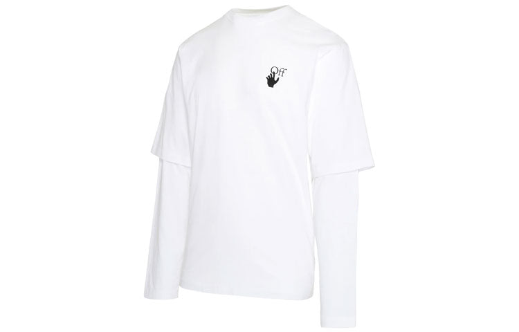 Off-White FW21 White Arrow Long Sleeves Ordinary Version Unisex White OMAB066F21JER004-0110
