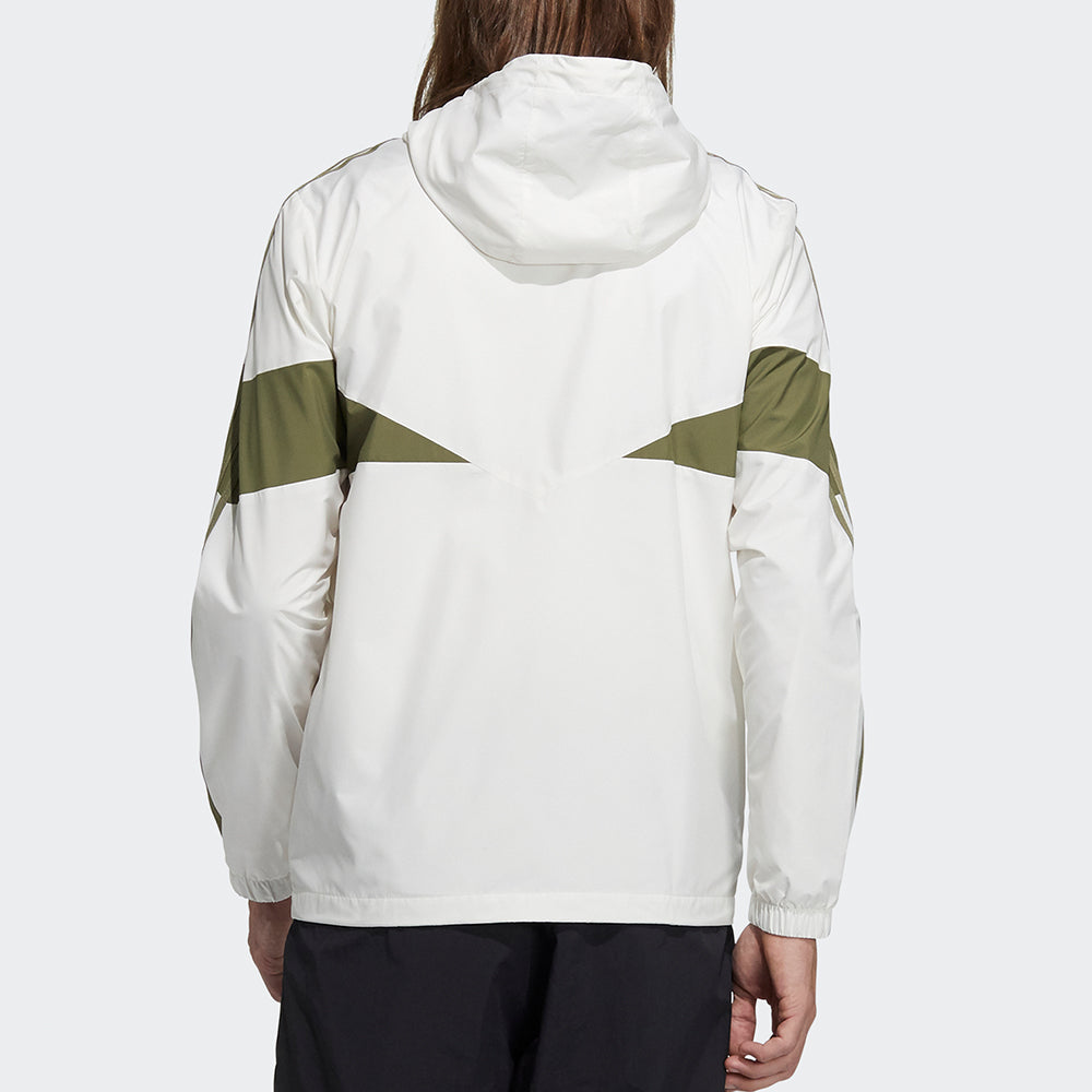 adidas neo M Icons 3s Wbkr Casual Sports Contrasting Colors Hooded Jacket White H14231
