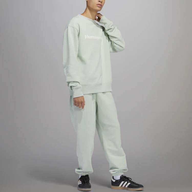 adidas x Pharrell Humanrace Logo Sweatshirt 'Green' HS4829