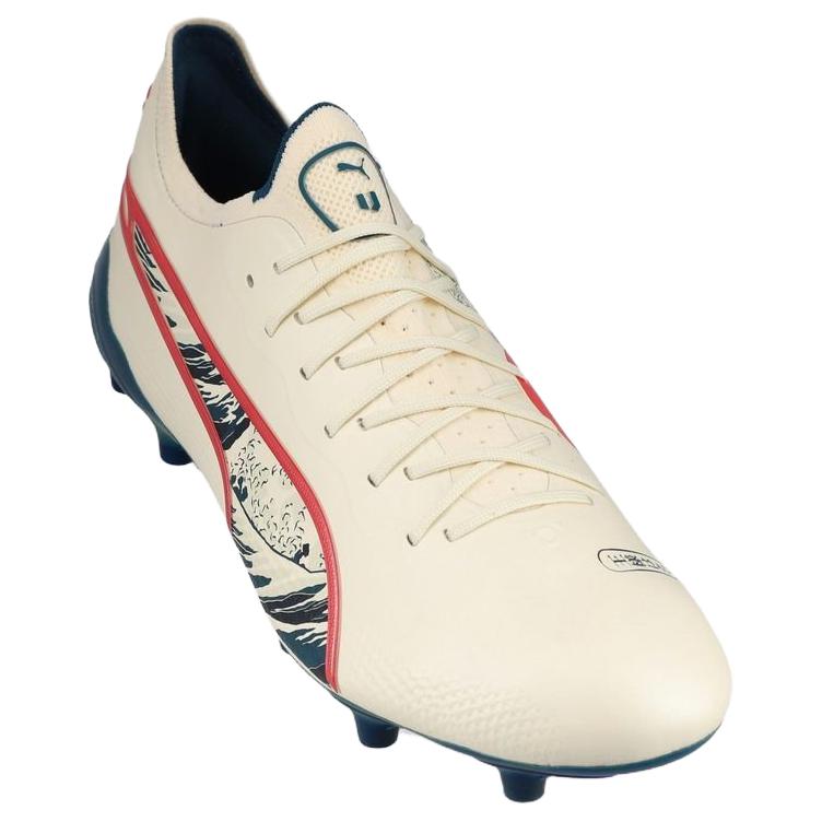 PUMA x Unisport King Ultimate FG 'Cream White Red' 108135-01