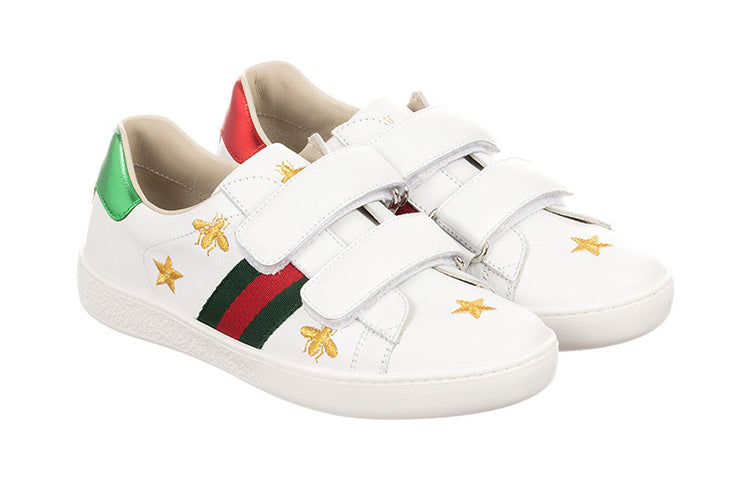 (PS) Gucci Bee and Star Embroidered Ace Sneaker 'White' 504499-0II40-9064