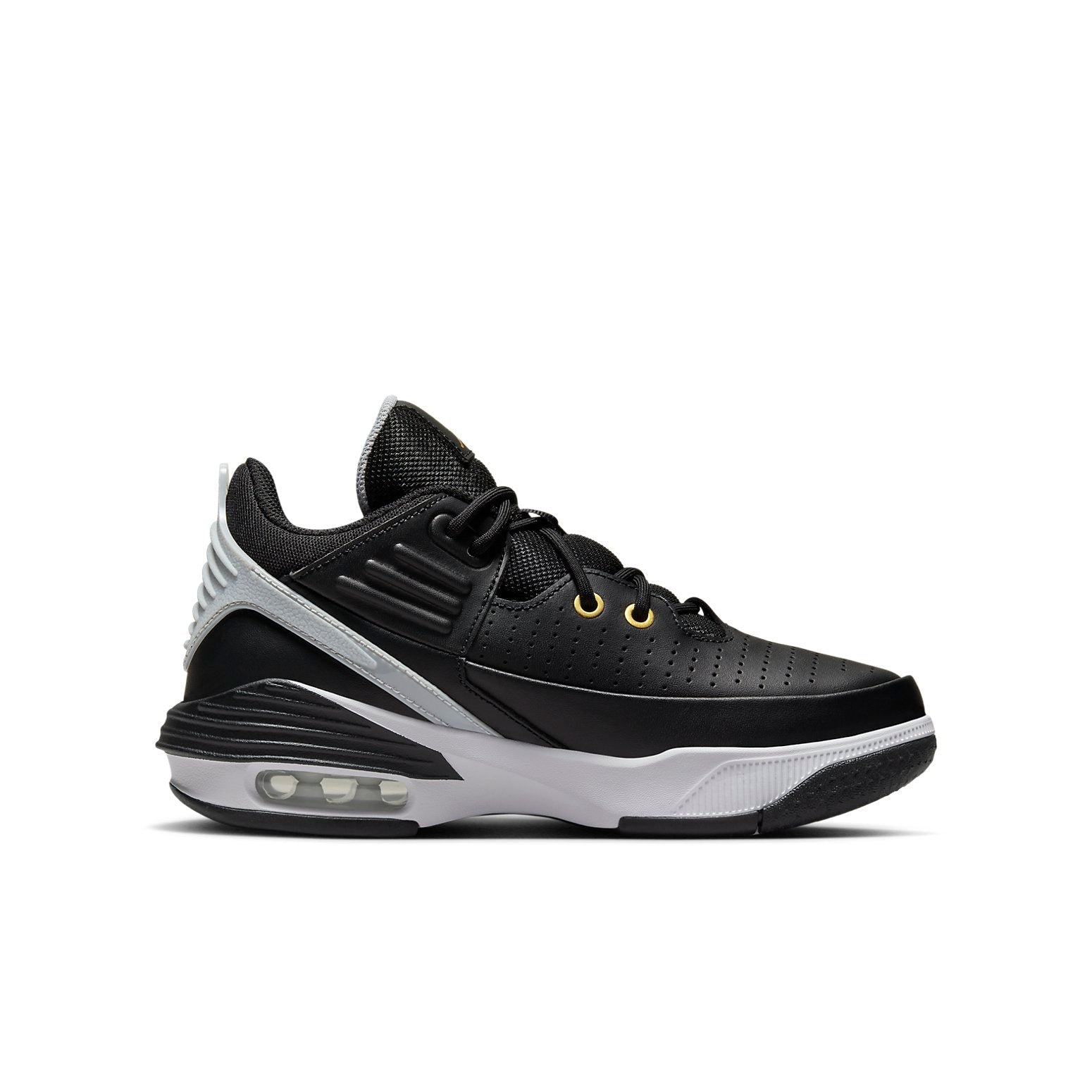 (GS) Air Jordan Max Aura 5 'Black Grey Gold' DZ4352-017