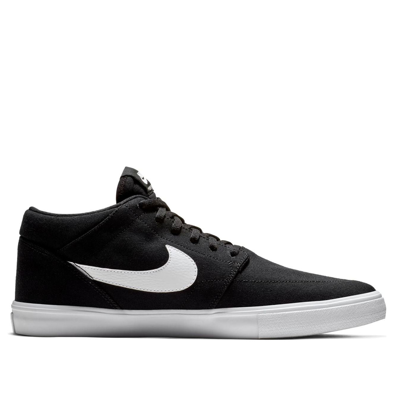 Nike SB Portmore 2 Solarsoft Mid 'Black White' AQ7728-002