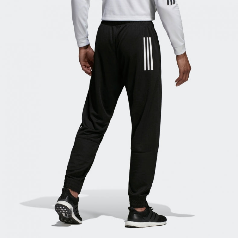 adidas Training Running Printing Logo Knit Sports Long Pants Black DT9921