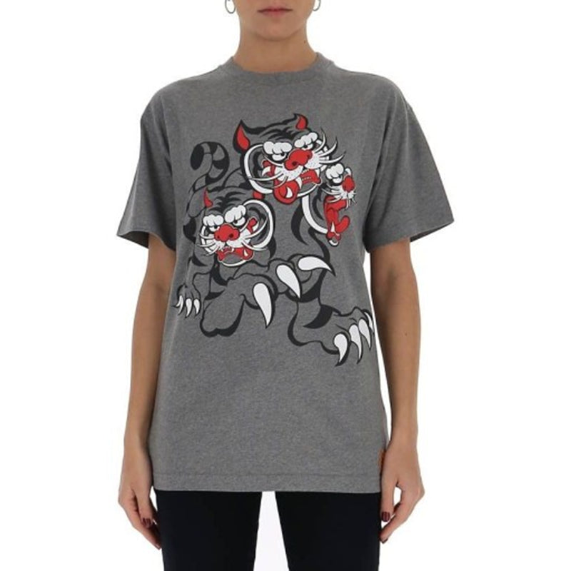 KENZO SS21 Printing Round-neck Grey FB52TS6414SJ-94