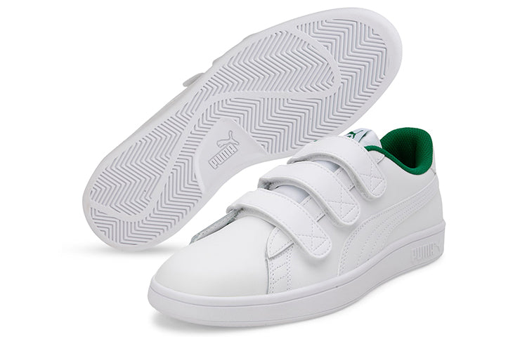 PUMA Smash V2 V White/Green 366910-01