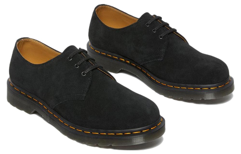 (WMNS) Dr. Martens 1461 Suede Oxford Shoes 'Black' 27458001