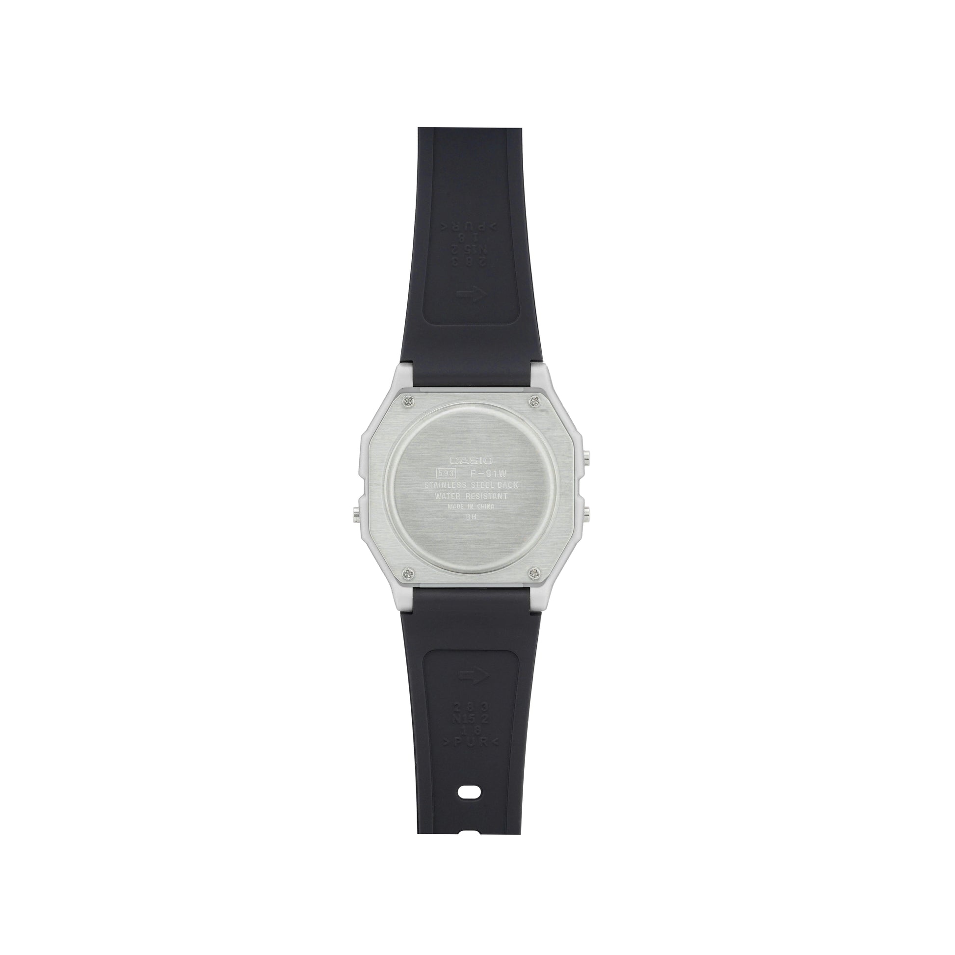 Men's CASIO F Series Student Sports Minimalistic Retro Small Watch Mens Black Digital F-91WM-7ADF