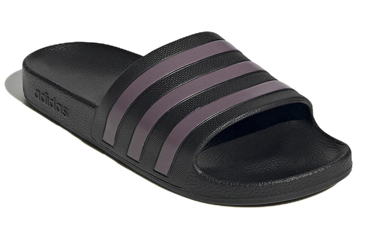 (WMNS) adidas Adilette Aqua 'Black Purple' GX4279
