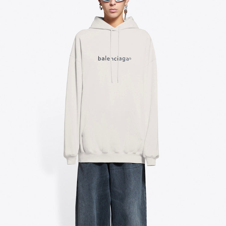 (WMNS) Balenciaga SS21 Hoodie Gray 578135TIV552984