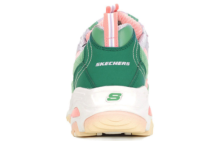 (WMNS) Skechers D'Lites 1.0 Dad Shoes GS Green/Pink 149906-GRPK