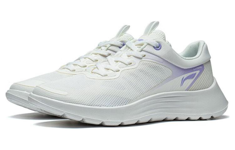 (WMNS) Li-Ning Light Feather 'White Purple' ARST020-1