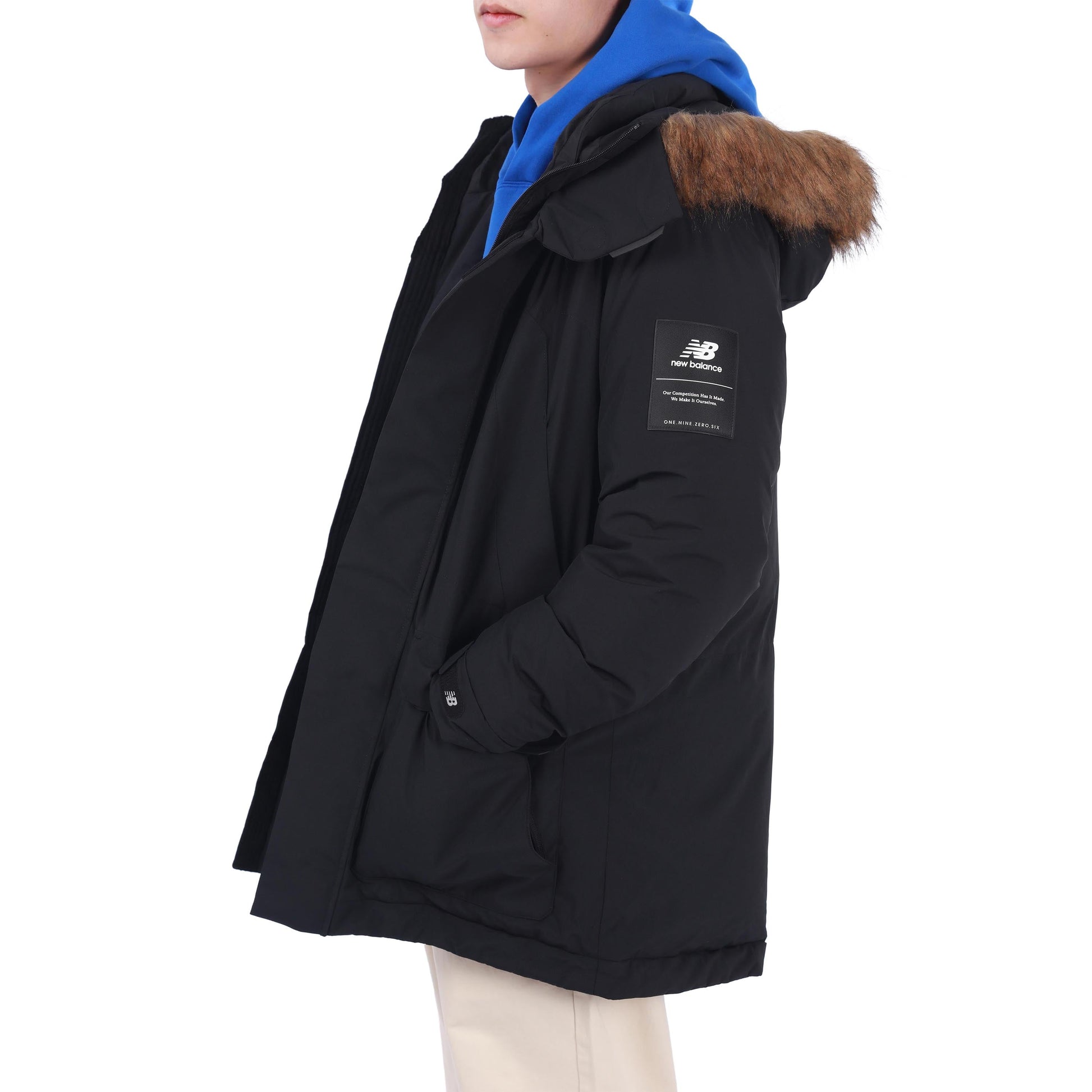 New Balance Warm Hooded Down Jacket Asia Sizing 'Black' 5PB42201-BK