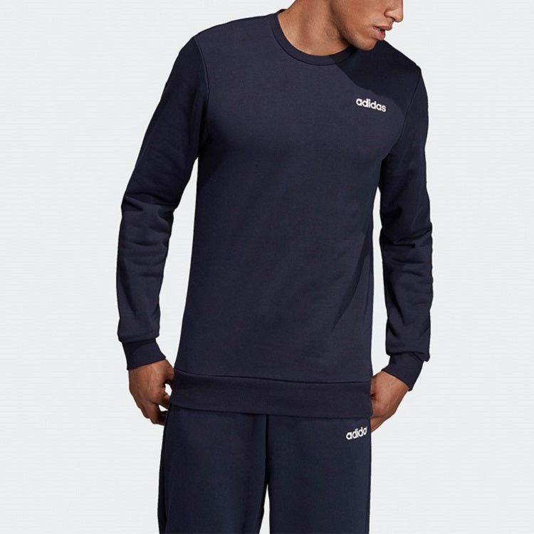 adidas E PLN CREW FT Casual Sports Round-neck SweaterMen Blue DU0390