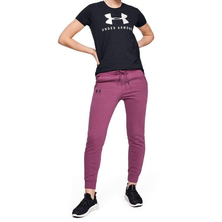 (WMNS) Under Armour Sportstyle Classic Round-neck Black 1346844-002