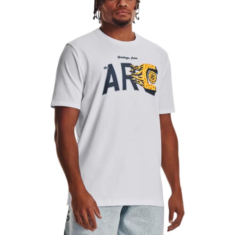 Under Armour Curry ARC Logo T-shirt 'White' 1376804-100