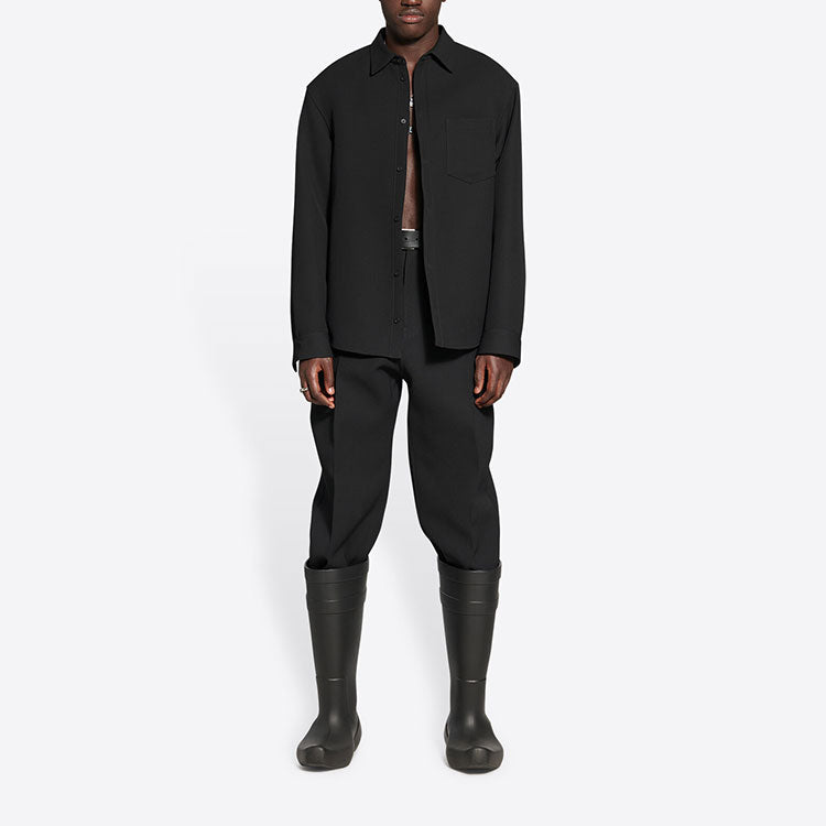 Balenciaga Wool Shirt Jacket 'Black' 704451TIT221000