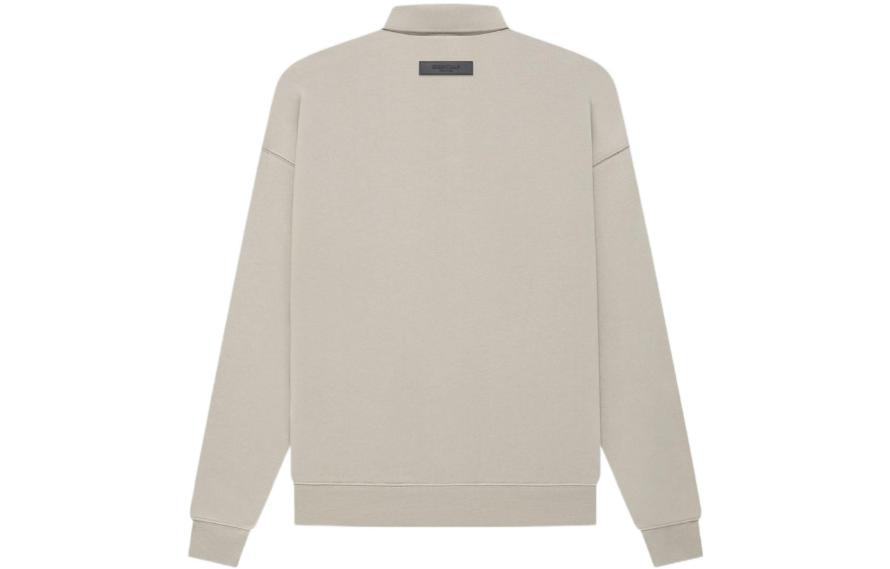 Fear of God Essentials FW22 LS Polo 'Smoke' FOG-FW22-123