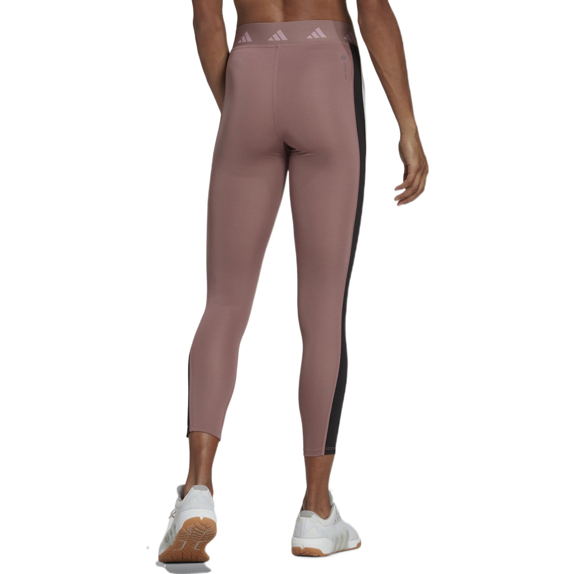 (WMNS) adidas Hyperglam Training Techfit 7/8 Leggings Asia Sizing 'Purple White Black' HZ6954
