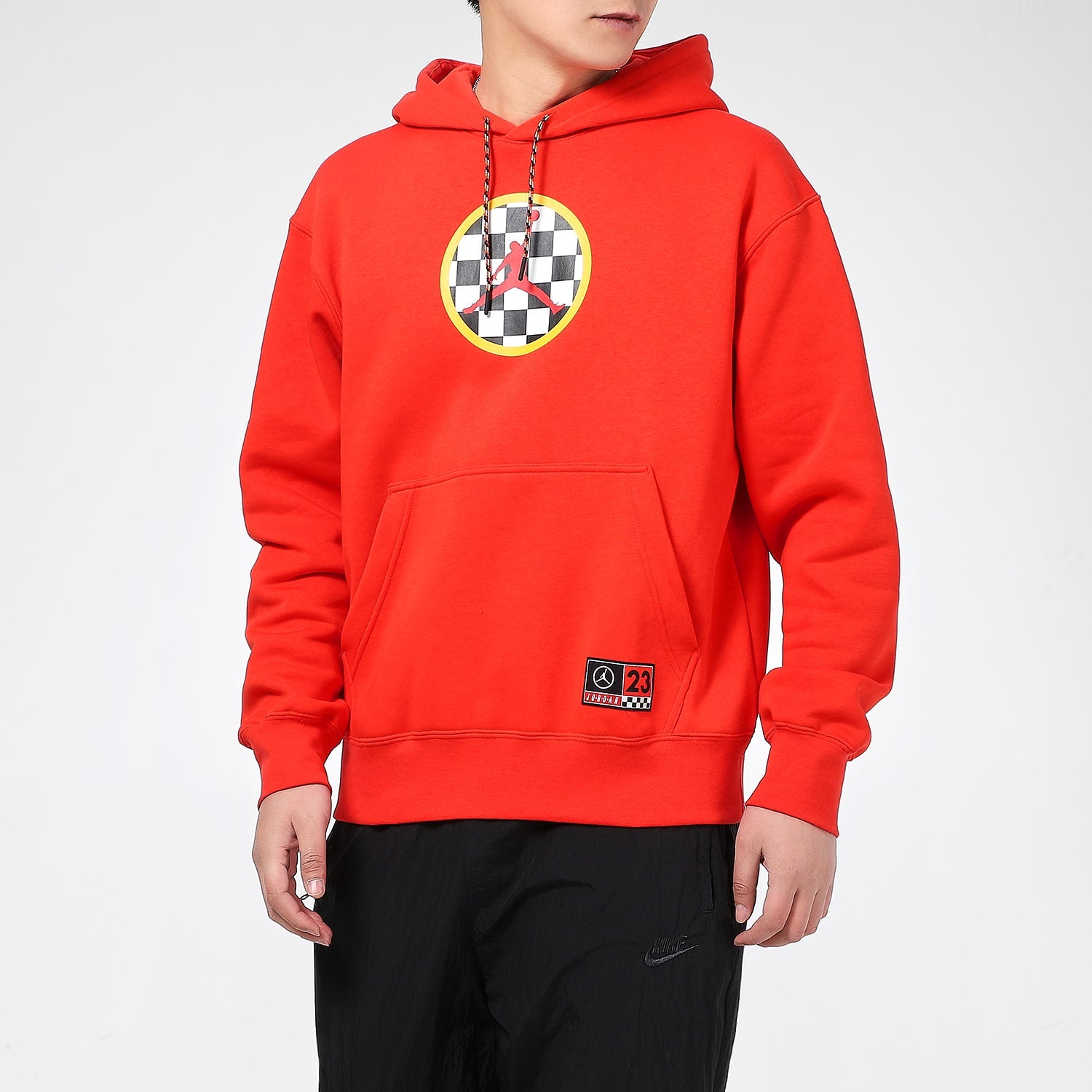 Men's Air Jordan Sport DNA Logo Printing Fleece Pullover Red CV2785-673