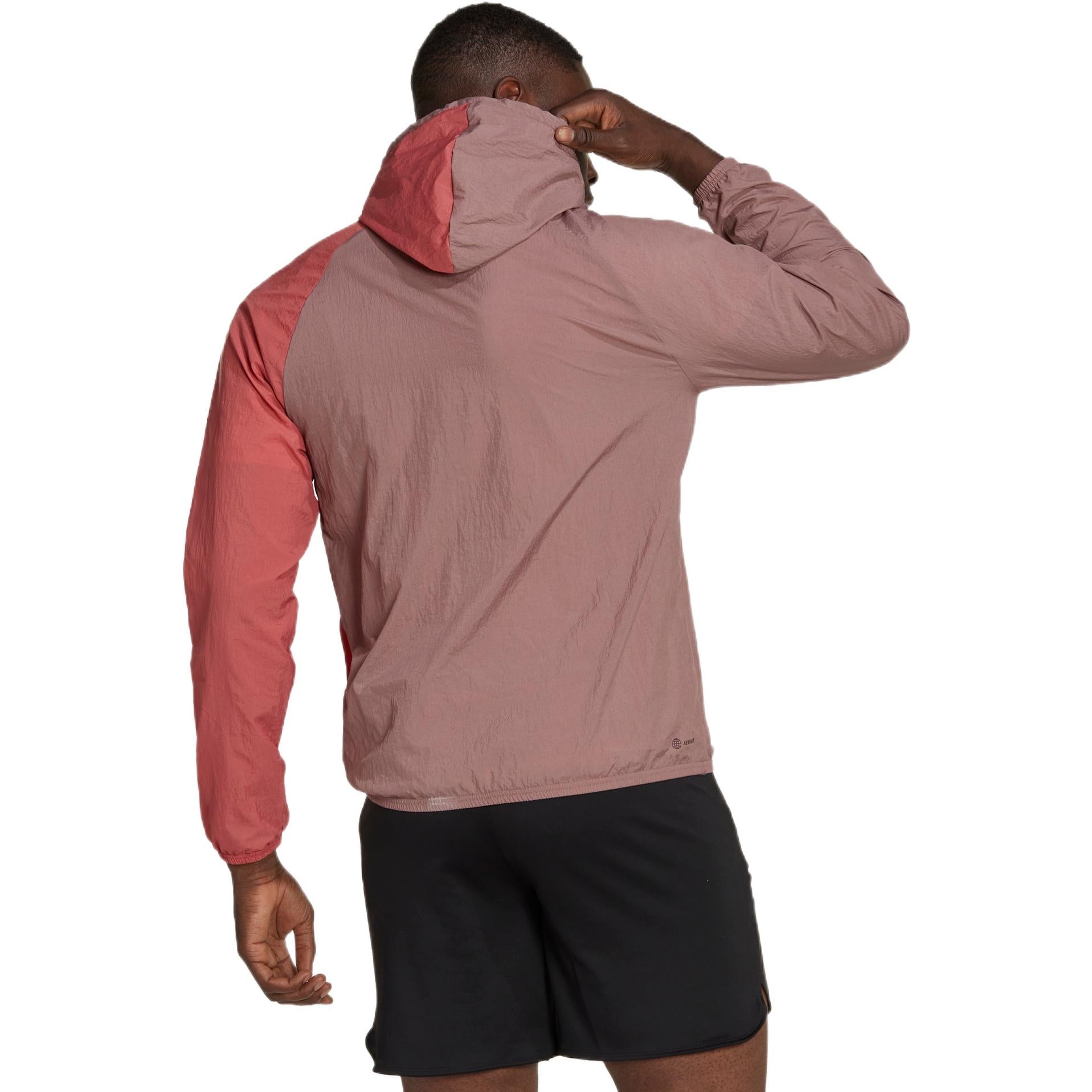 adidas Colorblock Sports Gym Hooded Jacket Pink HZ9708
