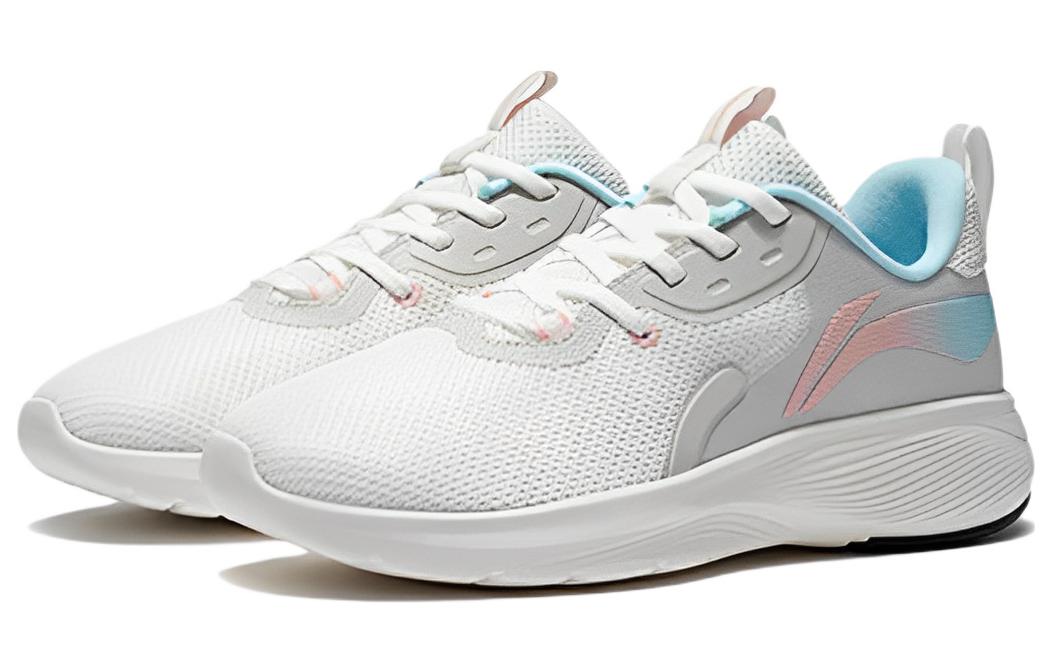 (WMNS) Li-Ning Running Low 'Grey Orange Blue' ARSS028-1