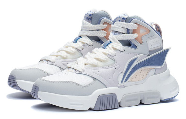 (WMNS) Li-Ning Sport Leisure Hi 'Light Grey Blue' AGCR436-2