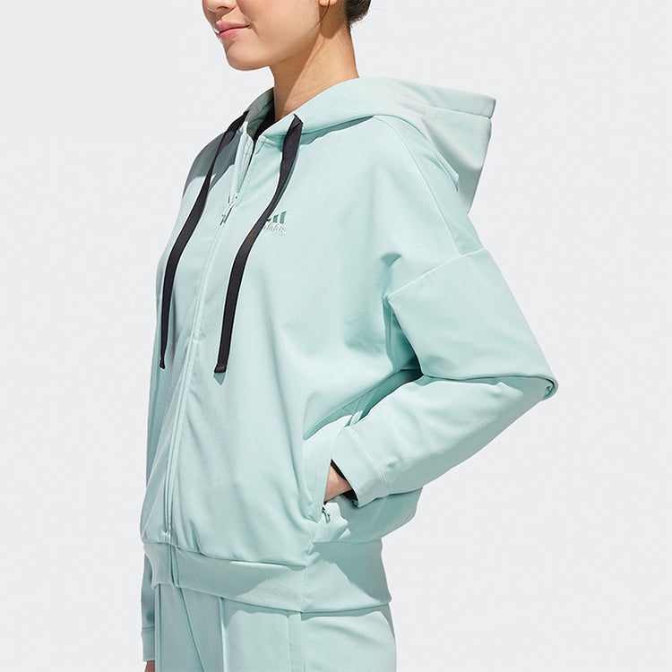 (WMNS) adidas Style Velor Jackets Asia Sizing 'Blue' GM1466