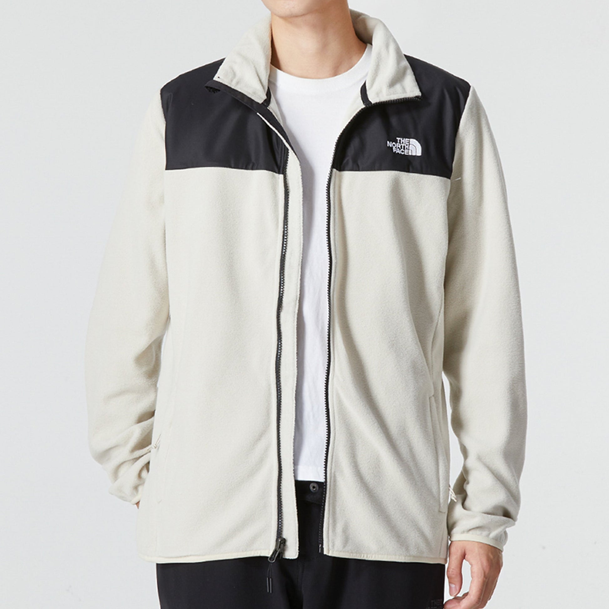 THE NORTH FACE Logo Fleece Jacket 'White' NF0A49AE-738