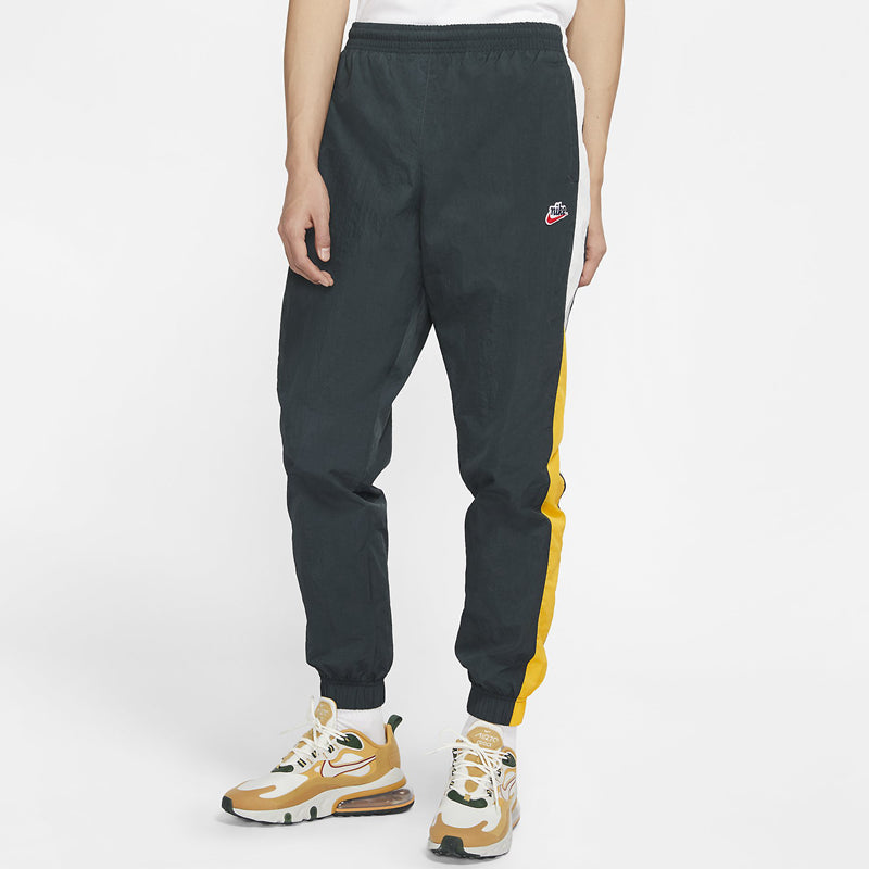Nike Woven Wrinkled Mesh Sports Long Pants dark grey Green Graygreen CJ5485-364