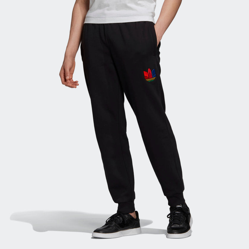 adidas originals 3d Tref Swtpant Bundle Feet Casual Sports Long Pants Black GE0806