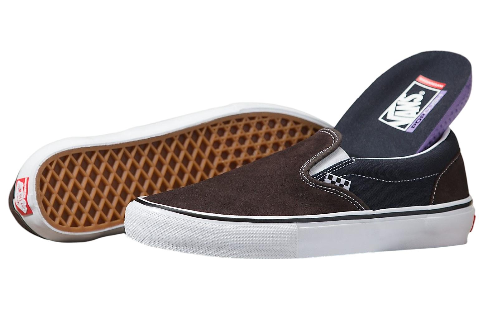 Vans Skate Slip-On 'Brown Blue' VN0A5FCABF7