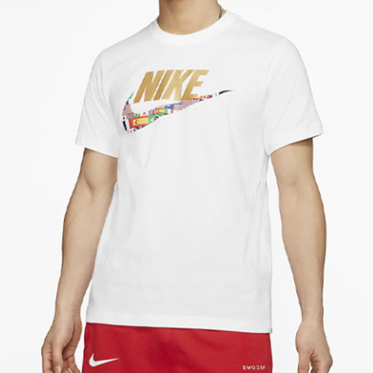 Nike Sportswear Classical Printed Short Sleeve TEE Men White CT6551-100