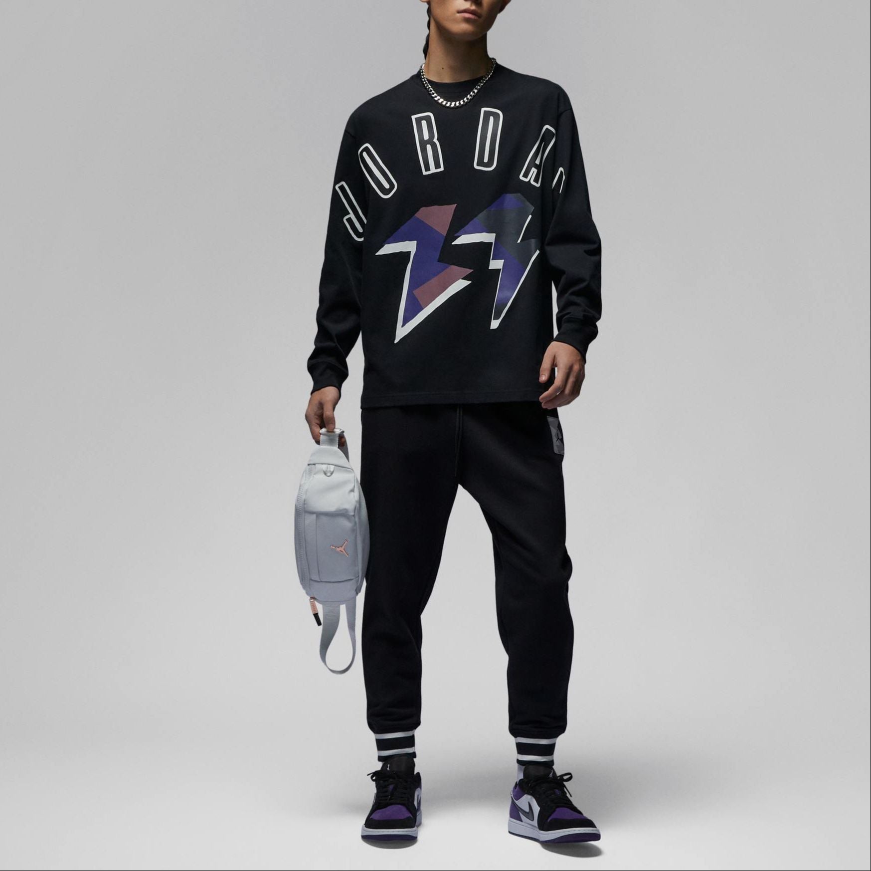 Air Jordan Flight MVP Long-Sleeve T-Shirt 'Black' FD6944-010