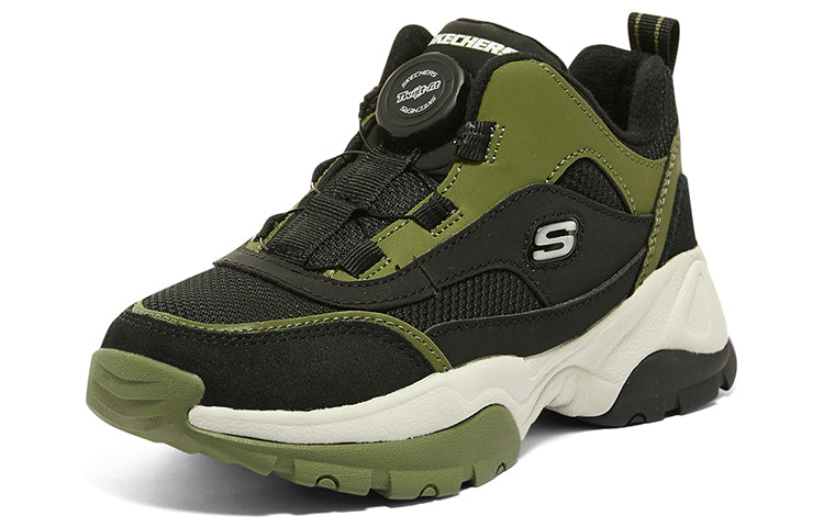 (GS) Skechers Sport Shoes 'Olive Black' 402247L-BKOL