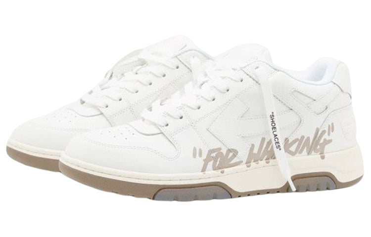 Off-White Out Of Office For Walking Sneaker 'White Tan' OMIA189F22LEA0030117