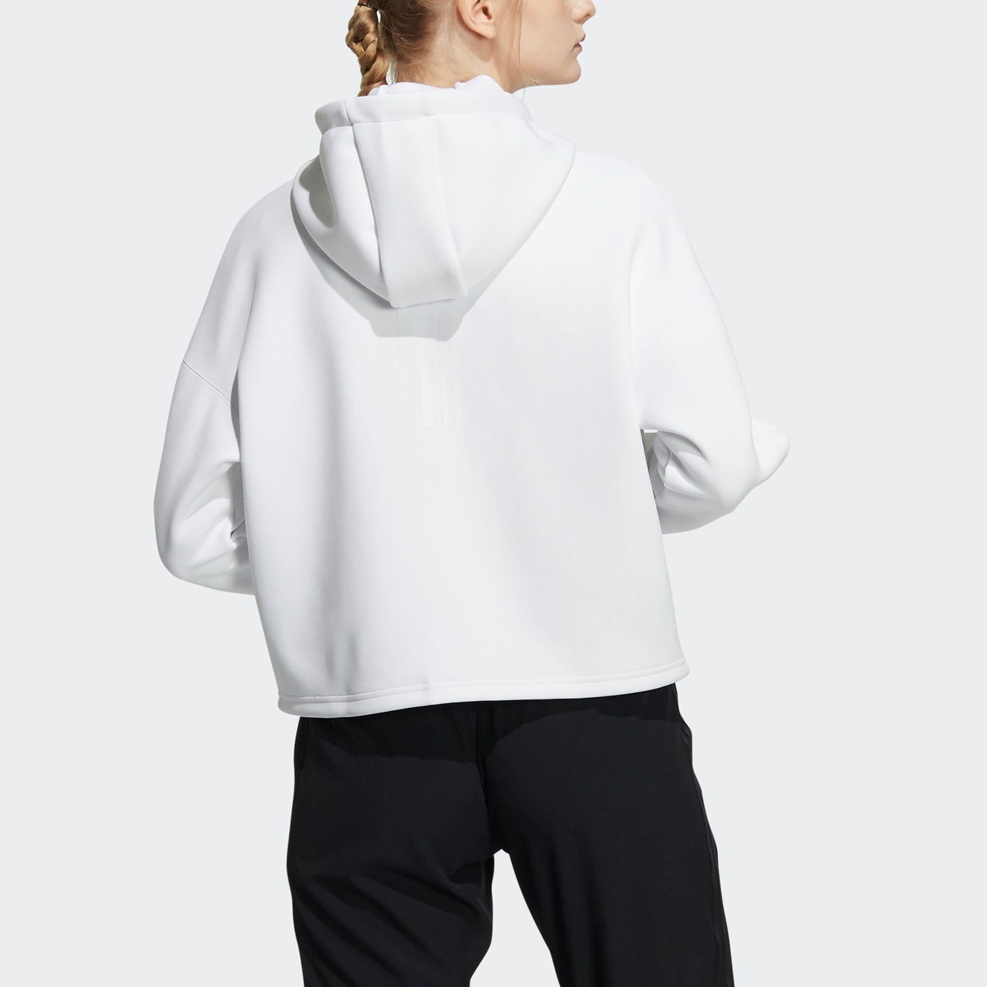 (WMNS) adidas Sty W New Kt Jk Big Pocket Sports Hooded White Jacket H07372