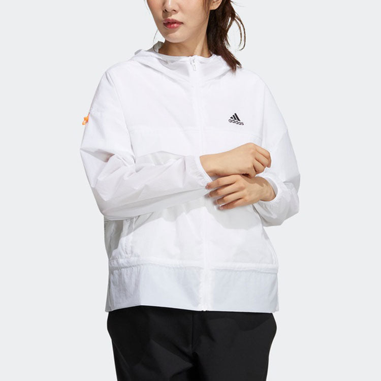 (WMNS) adidas Woven Sports Hooded Jacket White GP0670