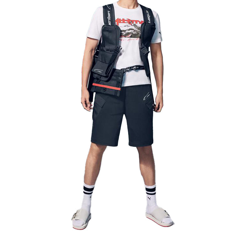 PUMA x Attempt Shorts 'Black White' 598196-01