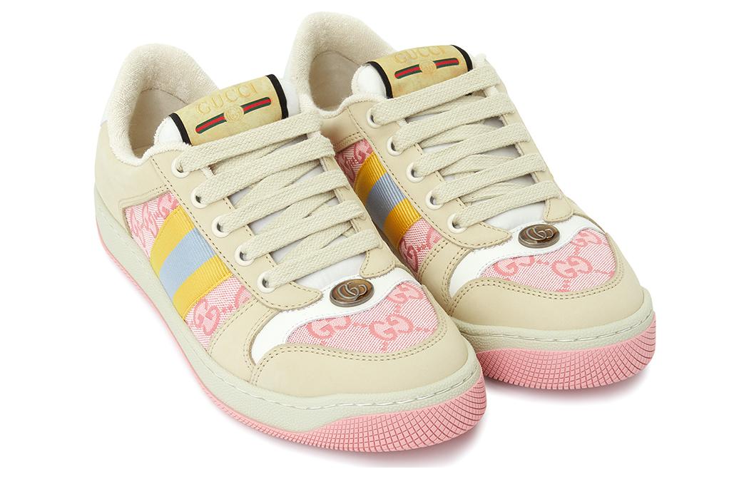 (WMNS) Gucci Screener GG Sneakers 'Pink Beige' 741575-9SFR0-8478