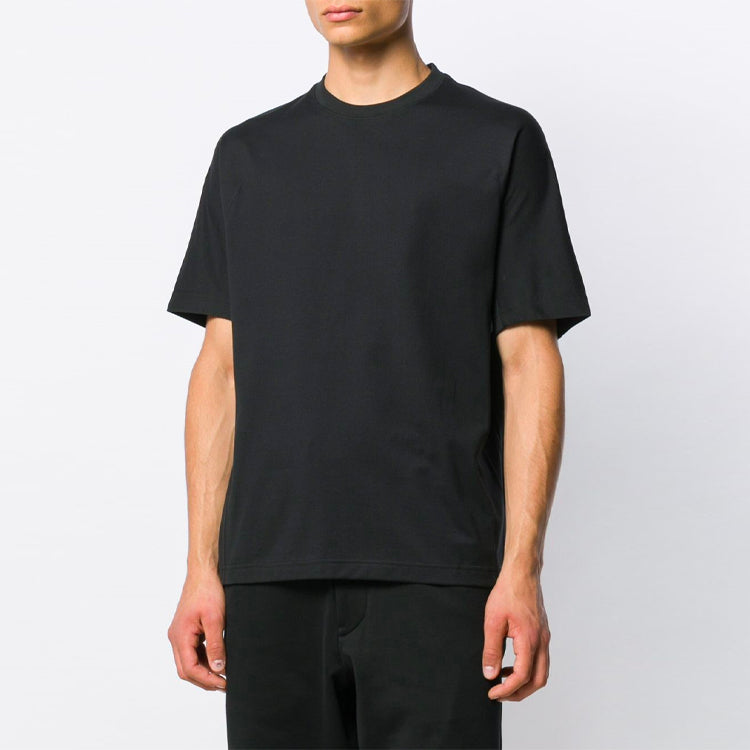 Y-3 Back Printing Casual Short Sleeve Unisex Black FJ0365