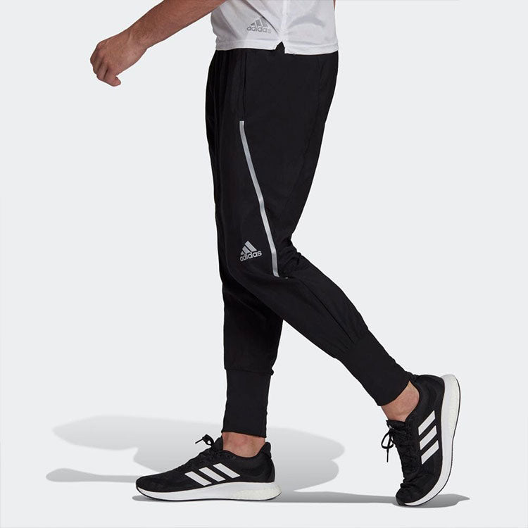Men's adidas Logo Bundle Feet Casual Sports Pants/Trousers/Joggers Japanese Version Black H58570